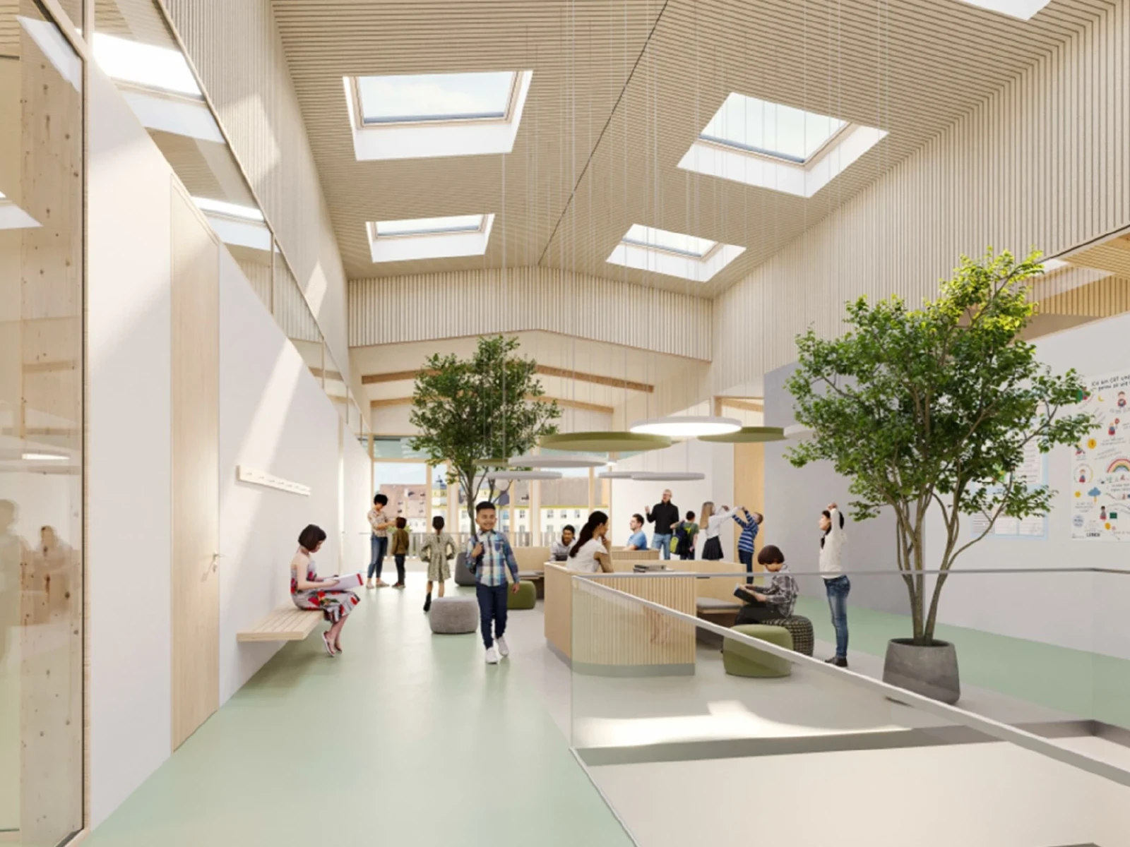 Innenansicht Schulcampus Ochsenhausen